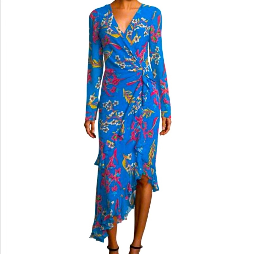 Etro Blue Floral Midi Dress